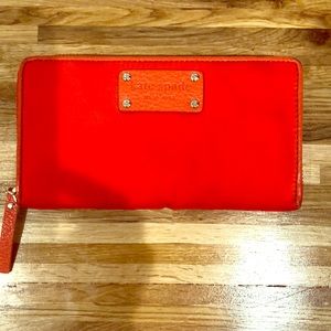 Kate Spade NY Leather-Trimmed Zip-Around Wallet